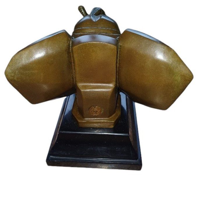 BA16.Bronze sur marbre "tête d'éléphant"