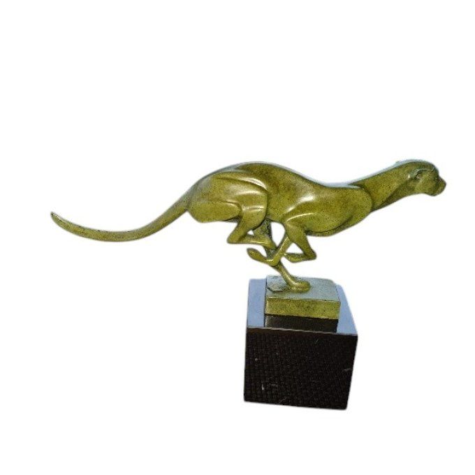 BA11.Bronze sur marbre d'un Guépard