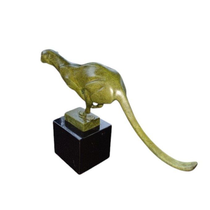 BA11.Bronze sur marbre d'un Guépard