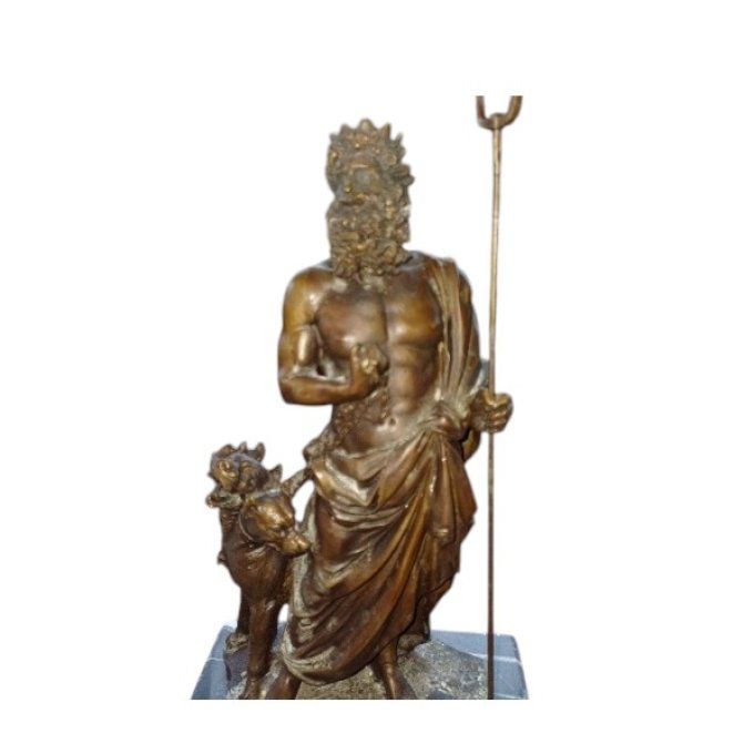 BD20. Bronze sur marbre Hadès et Cerbère