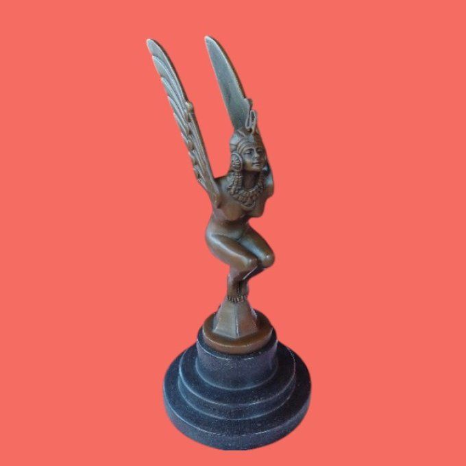 BAD14. Bronze sur marbre mascotte