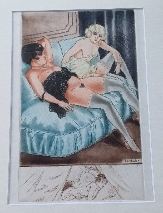 TAE07. Filles de maison close par COURBOULEIX