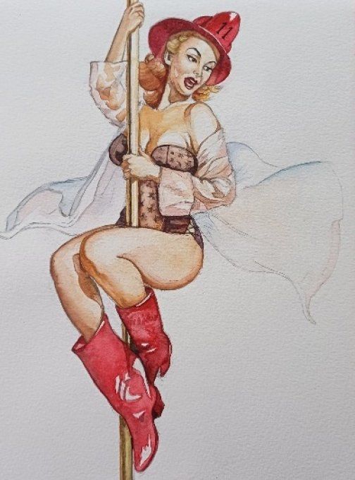 TAE13. Pin Up pompier
