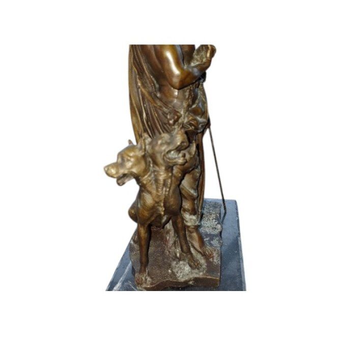 BD20. Bronze sur marbre Hadès et Cerbère