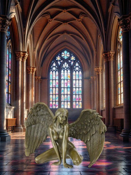 BD30. Ange en bronze