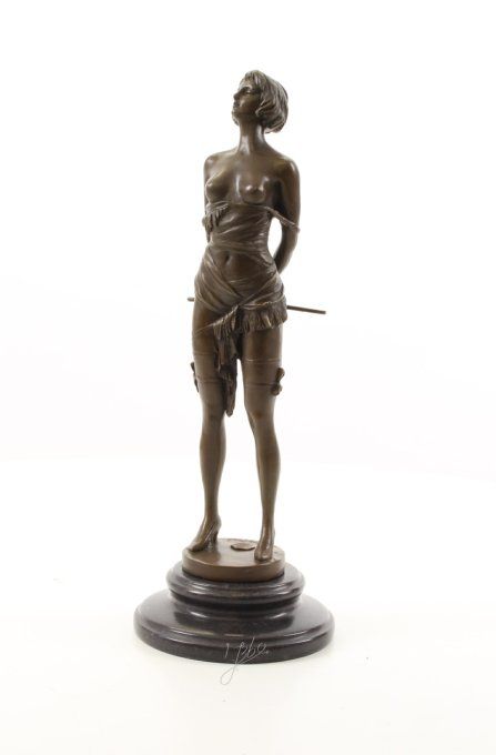 BE12.Bronze sur marbre" La maitresse"