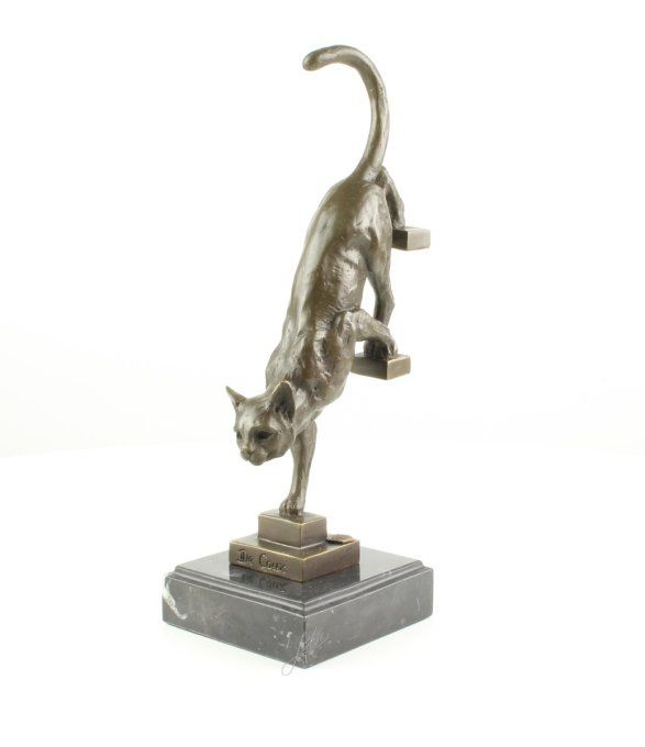 BA03.Chat qui descend les marches