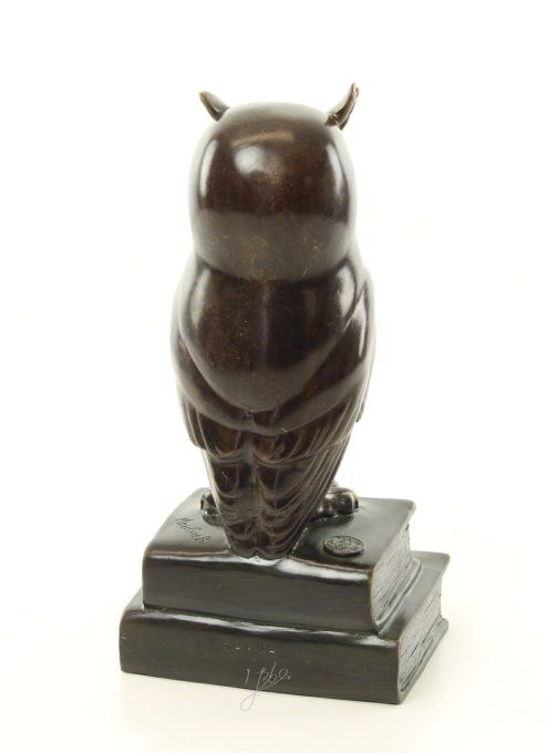 BA01 :Beau bronze d'un Hibou 