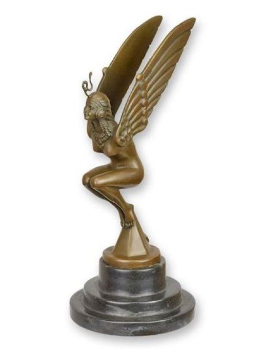 BAD14. Bronze sur marbre mascotte