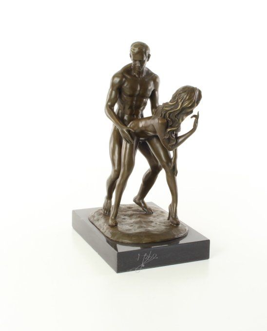 BE11.Bronze sur marbre "la sodomie"