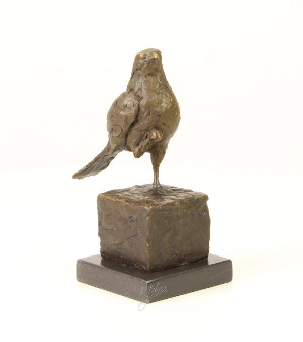 BA10.Bronze sur marbre d'un oiseau