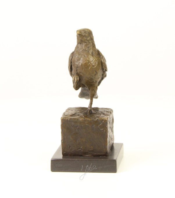 BA10.Bronze sur marbre d'un oiseau