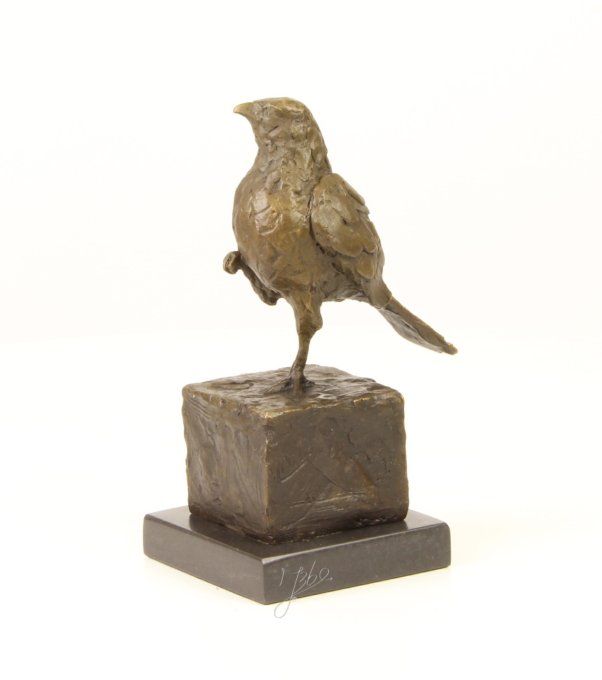 BA10.Bronze sur marbre d'un oiseau