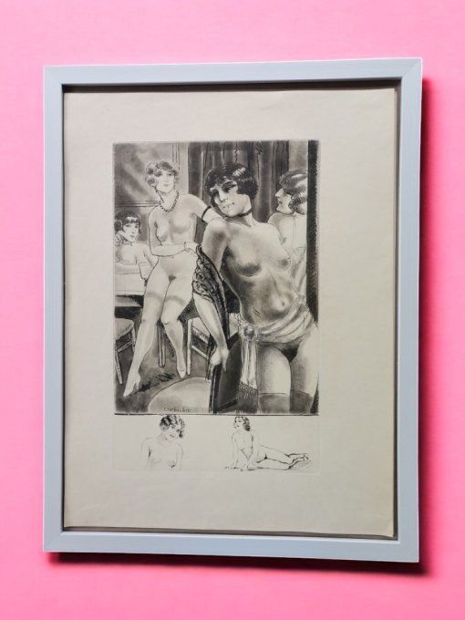 TAE09. Maison close par COURBOULEIX Léon