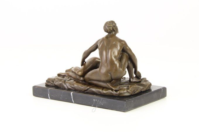 BE25.Bronze sur marbre d'un couple