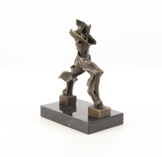 BAD18.Bronze sur marbre d'un Alien