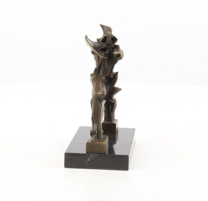 BAD18.Bronze sur marbre d'un Alien