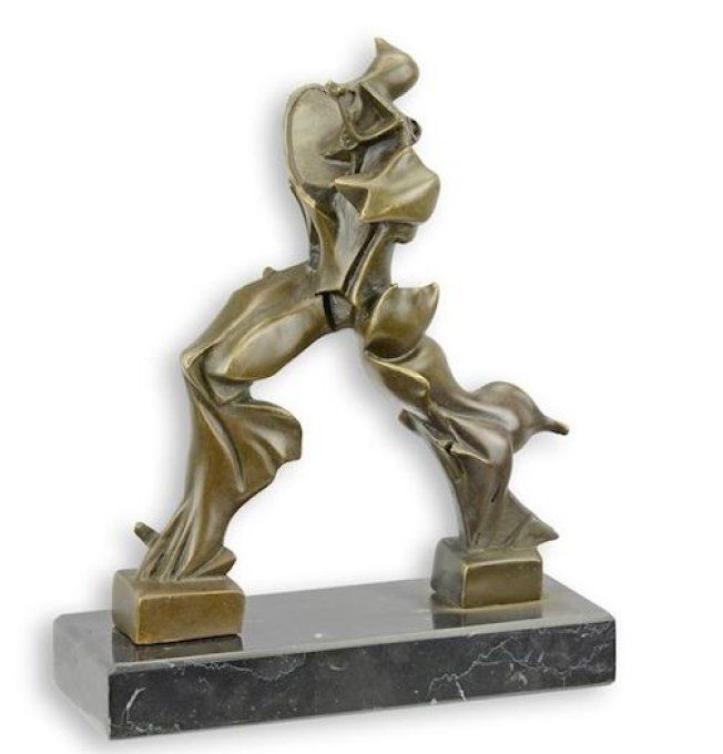 BAD18.Bronze sur marbre d'un Alien