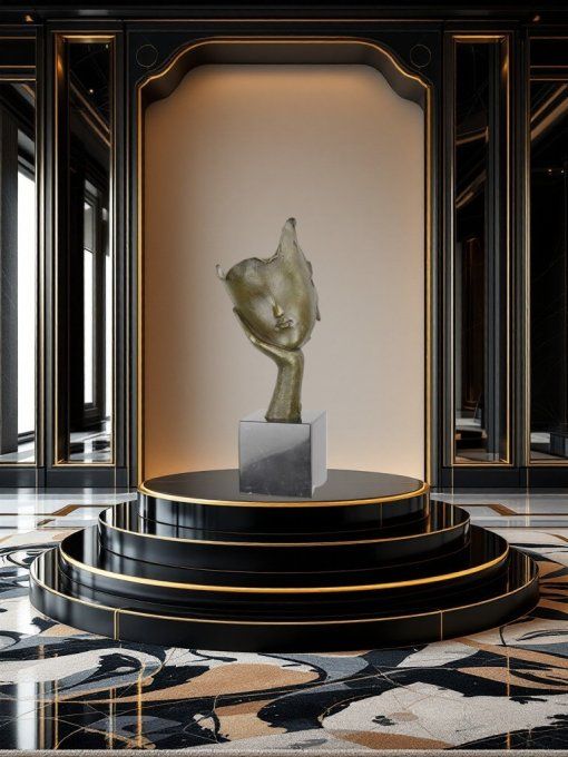 BD26. Bronze sur marbre "Le Penseur "