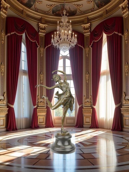BD07. Bronze sur marbre d'une danseuse