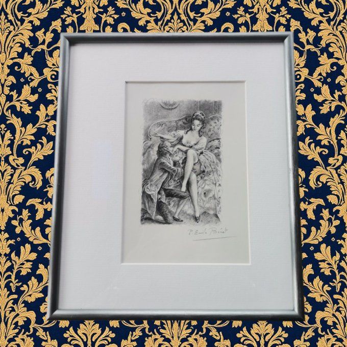 TAE.01 Gravure érotique de Paul émile bécat