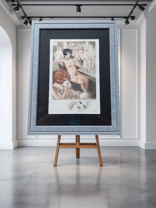 TAE08. Intérieur de maison close par COURBOULEIX