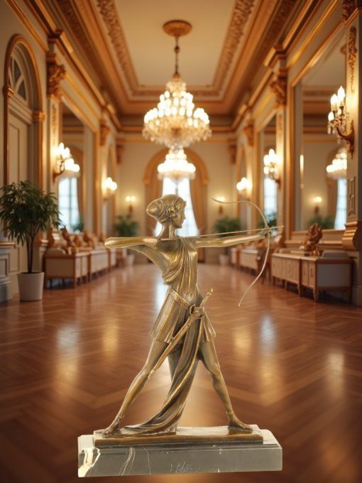 BD01.Bronze sur marbre de Diane