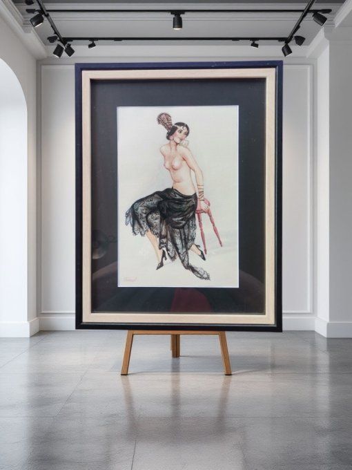 TAE10. Aquarelle d'une Andalouse