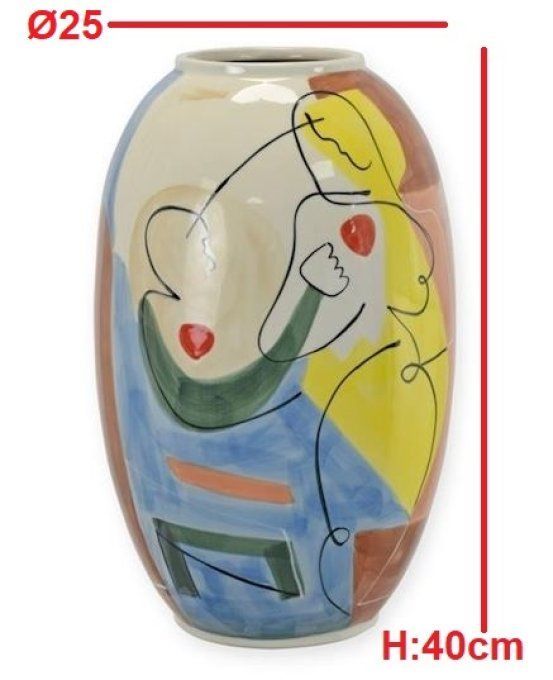 PV06. Vase abstrait style Picasso