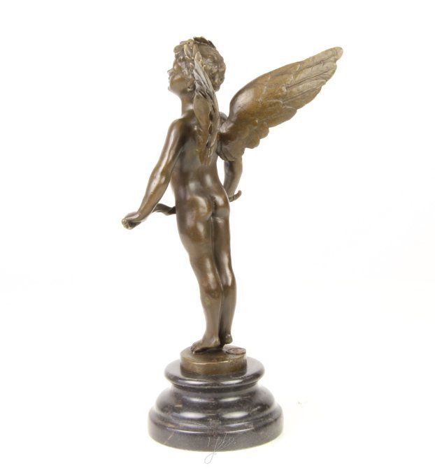 BD34.Bronze sur marbre de Cupidon