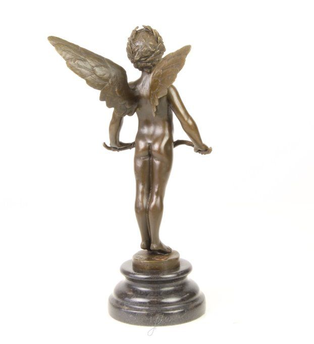 BD34.Bronze sur marbre de Cupidon