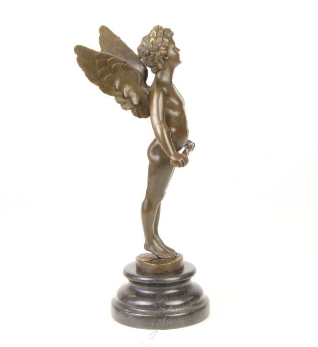 BD34.Bronze sur marbre de Cupidon
