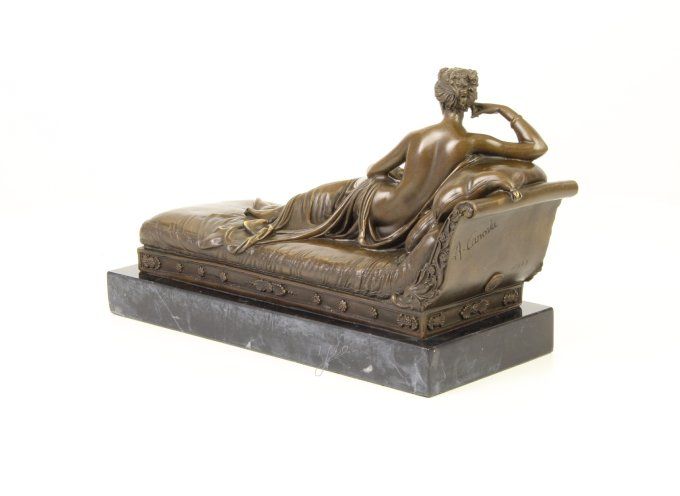 BD.42 Bronze sur marbre Pauline Bonaparte