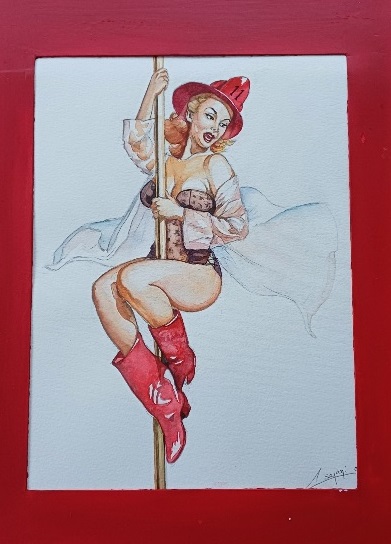 TAE13. Pin Up pompier