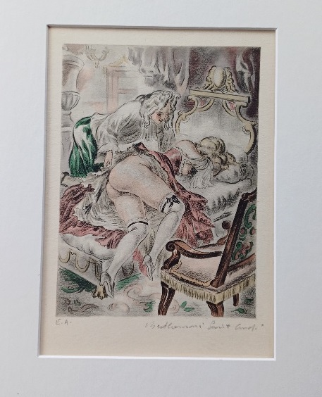 TAE18.Gravure couleurs épreuve d'artiste de Louis Berthommé st André. TAE18.Gravure couleurs épreuve d'artiste de Louis Berthommé st André.