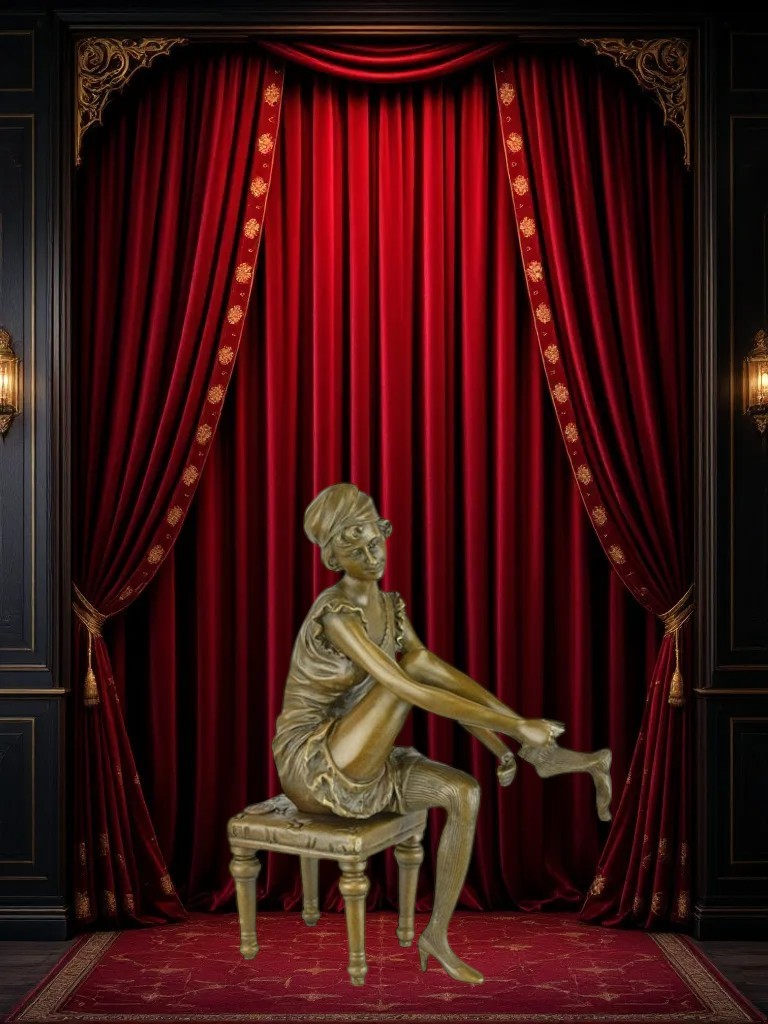 BAD15.Femme assise qui met ses bas BAD15.Femme assise qui met ses bas