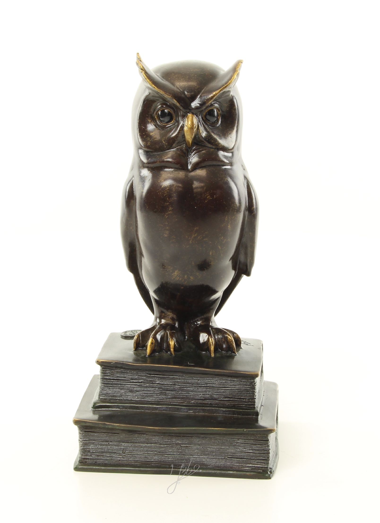 BA01 :Beau bronze d'un Hibou 