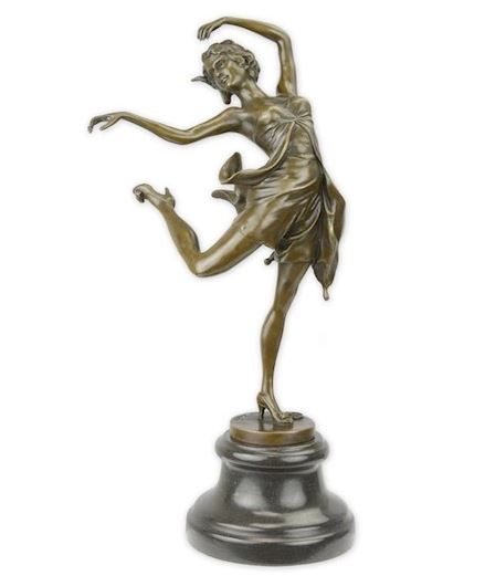 BC07. Bronze sur marbre d'une danseuse BC07. Bronze sur marbre d'une danseuse