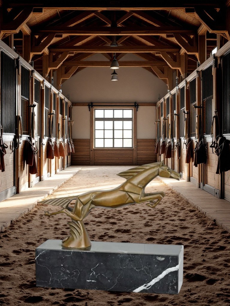 BAD13. Bronze sur marbre cheval art-déco BAD13. Bronze sur marbre cheval art-déco