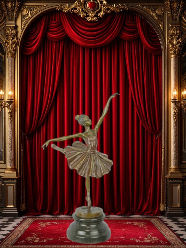 BD23 : Bronze sur Marbre d'une Ballerine BD23 : Bronze sur Marbre d'une Ballerine