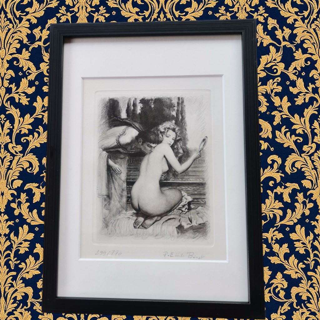 TAE06. Gravure érotique de Paul Emile Bécat TAE06. Gravure érotique de Paul Emile Bécat