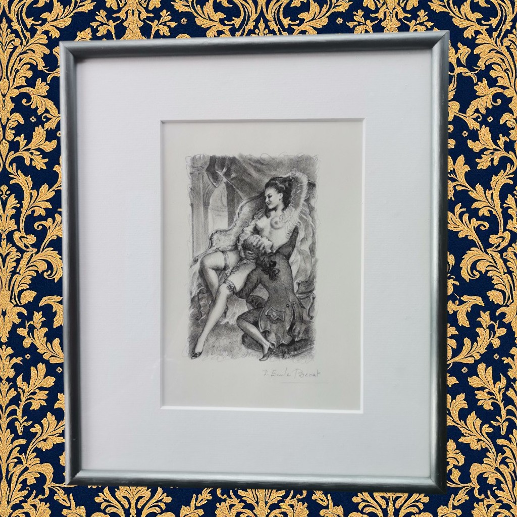 TAE04.Gravure érotique de Paul émile Bécat TAE04.Gravure érotique de Paul émile Bécat